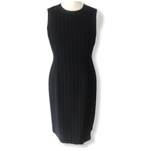 Jones New York Sleeveless Pinstriped Dress